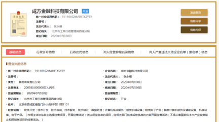 成方金融科技成立 央行征信中心與印鈔造幣總公司聯(lián)手進軍科技領域